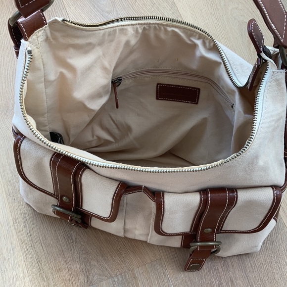 Eddie Bauer canvas and leather handbag - Picture 8 of 13